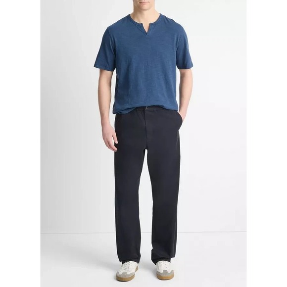 Vince Cotton-Blend Louie Beach Pants Men XL Coastal Blue Relaxed Fit NWT $245